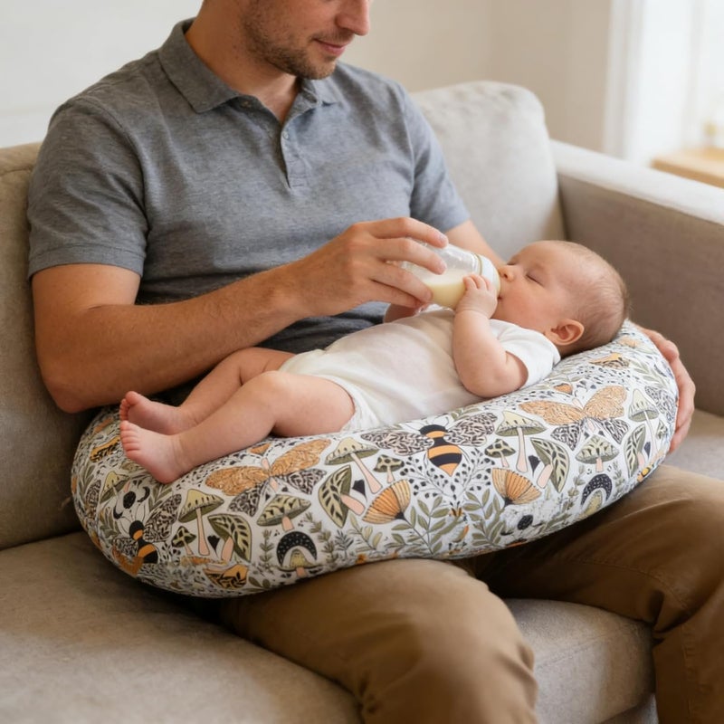 Winmany Baby Nursing Pillow Cover Newborn Removable Breastfeeding Pillowcover Cute Pattern Girls Boys Nursing Pillowcase for Breast and Bottole Feeding - Image 3
